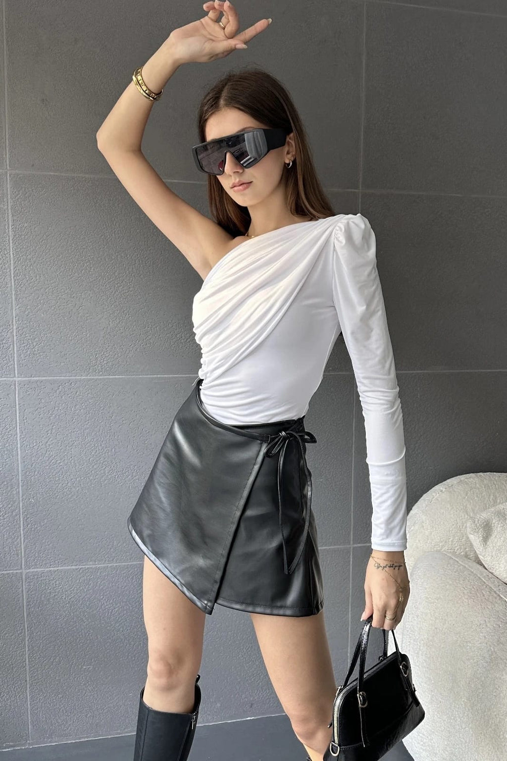 Deri Sarmal Mini Etek